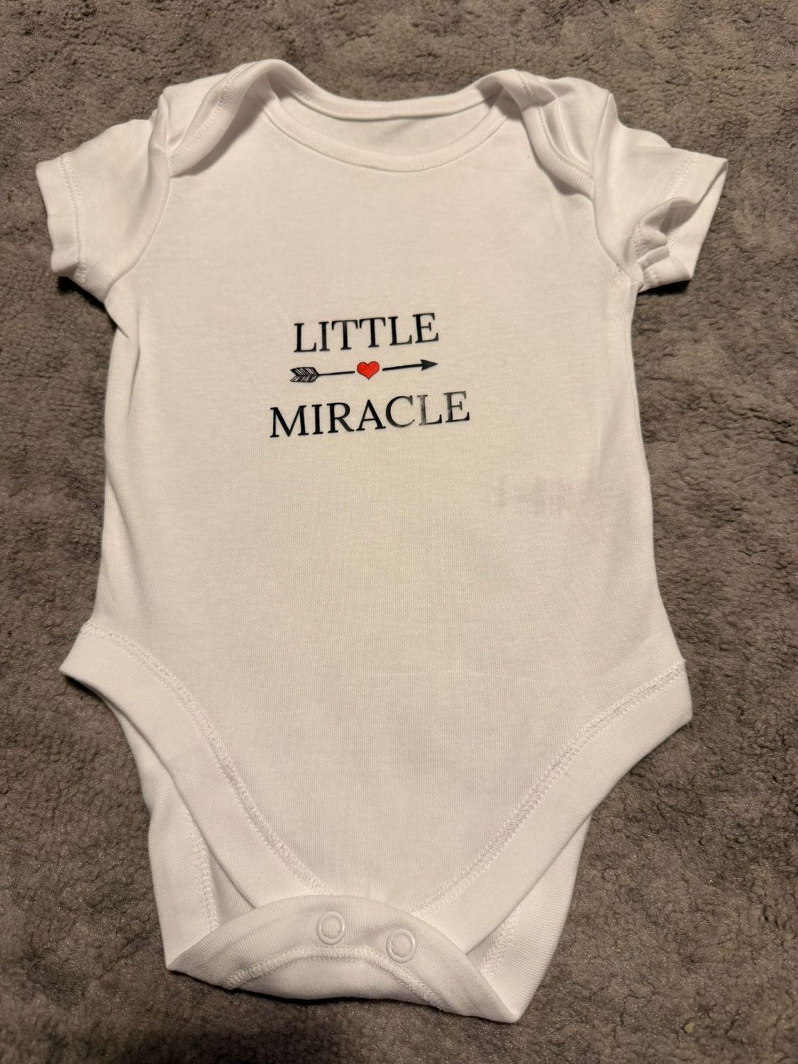Beautiful wording baby vests for that long awaited miracle baby