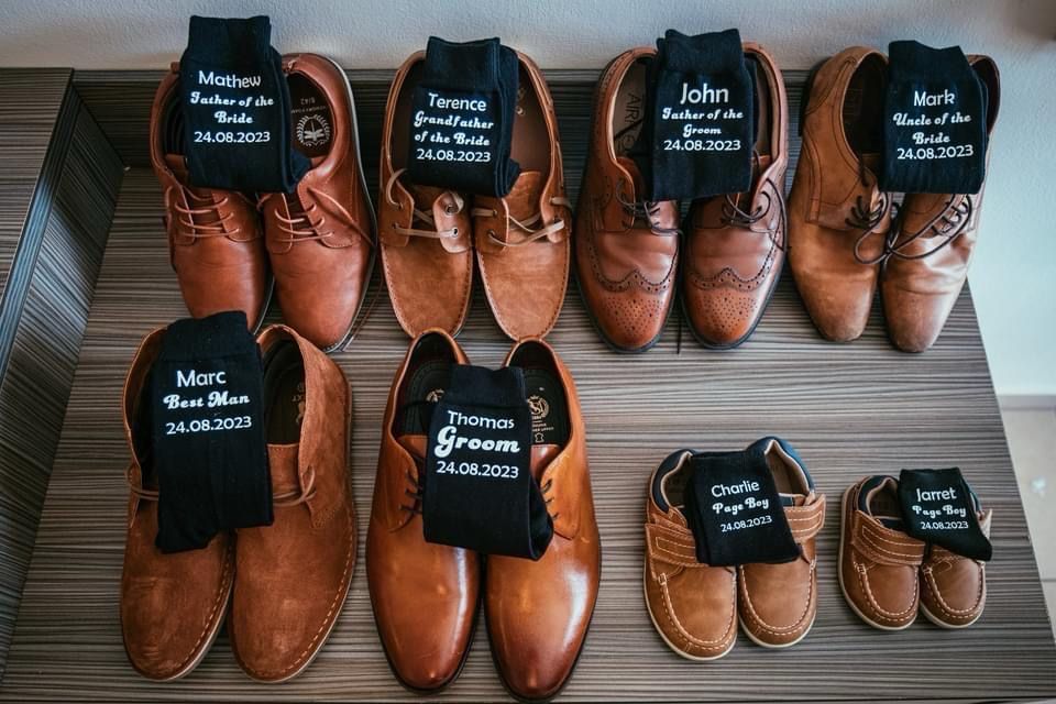 Personalised Socks for the Groom and/or His Wedding Party