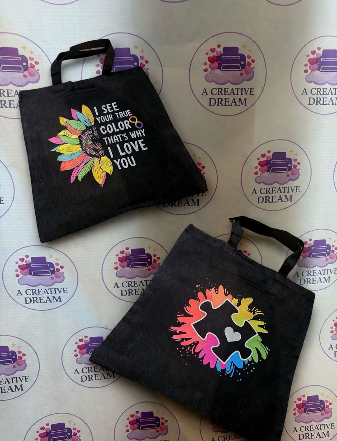 Tote Bags - True Colours Love &amp; Unity