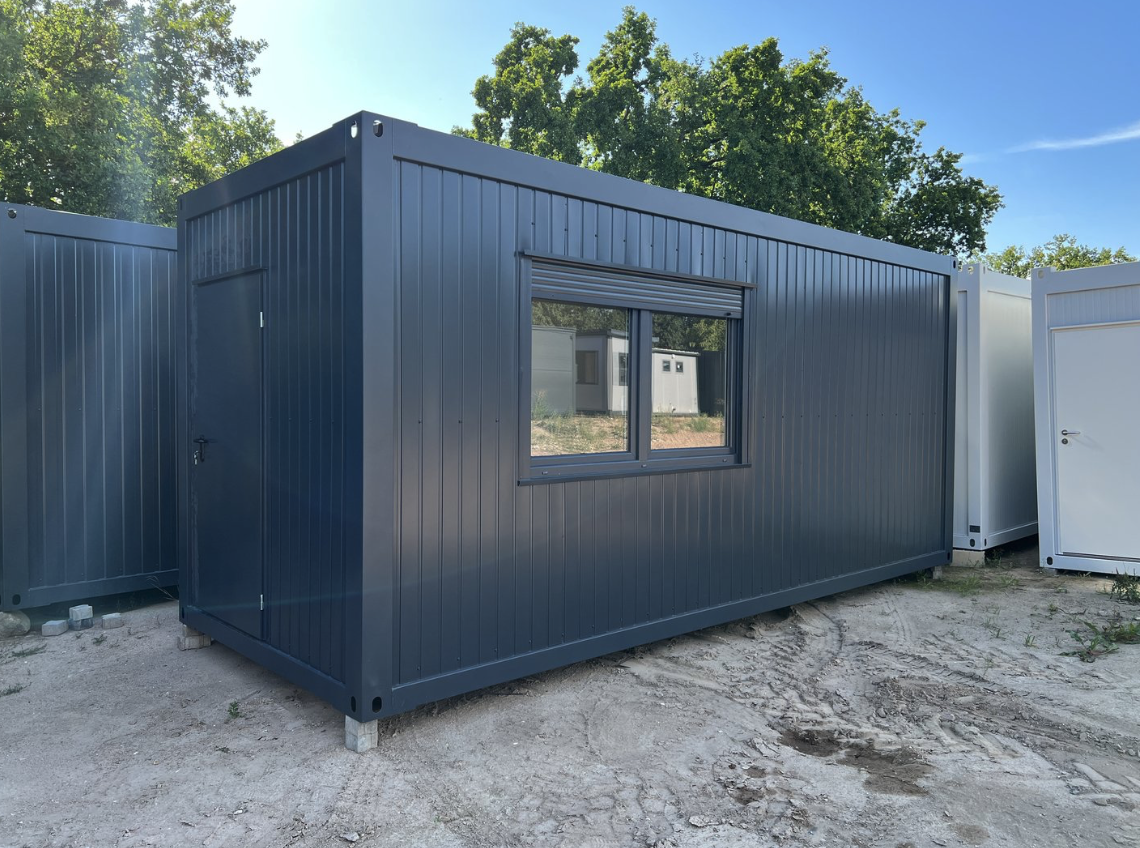 Wohncontainer 6,00 x 2,44 mit Küchenzeile, Toilette und Dusche – Die Container