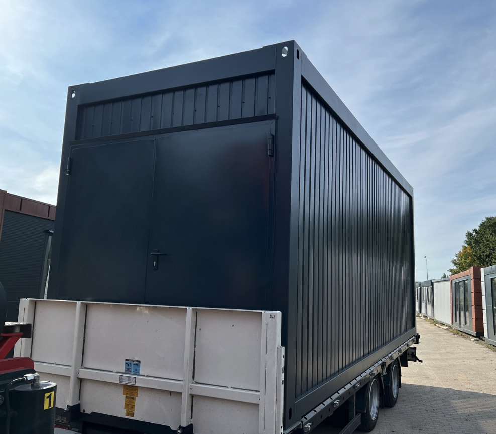 Lagercontainer 6,00 x 2,44 mit zweiflügeliger Tür – Die Container