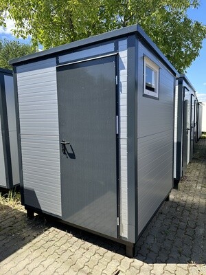 Sanitärcontainer 2,00 x 2,00 m - mit Toilette & Dusche (Durchlauferhitzer 380V) – Die Container