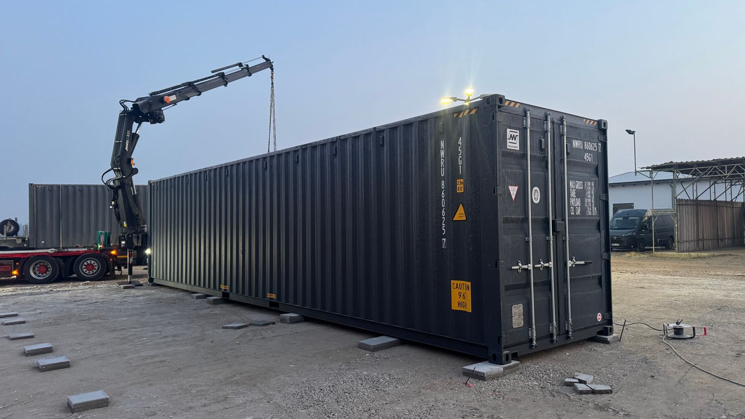 40 Fuß Lagercontainer / Seecontainer 12,00 x 2,44 m – Die Container