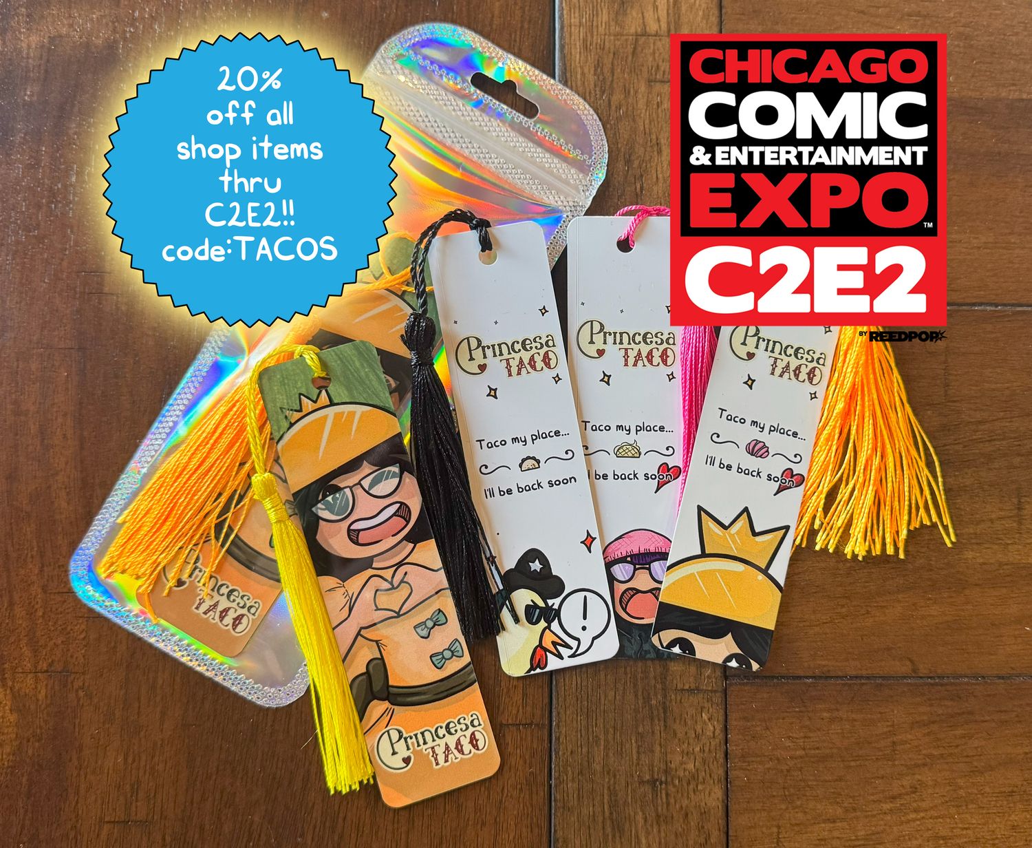 Princesa Taco Bookmarks
