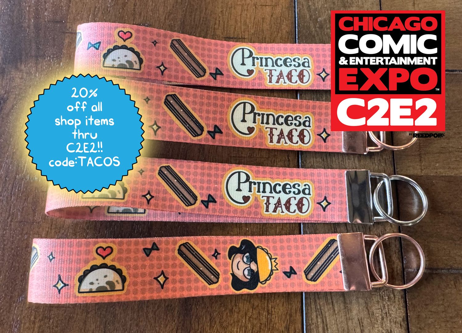 Princesa Taco Lanyard