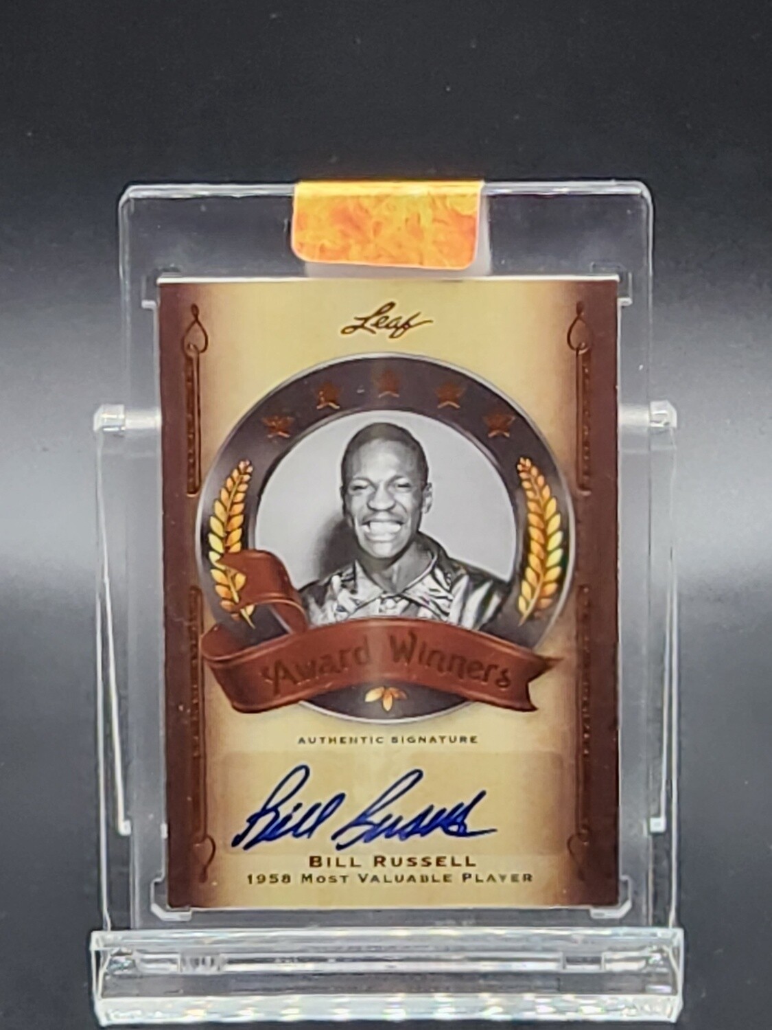 2011 Leaf Award Winners Bill Russell 1958 MVP Auto/20