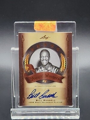2011 Leaf Award Winners Bill Russell 1958 MVP Auto/20