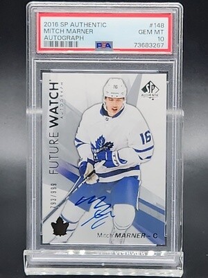 2016 SP Authentic Mitch Marner FWA PSA 10