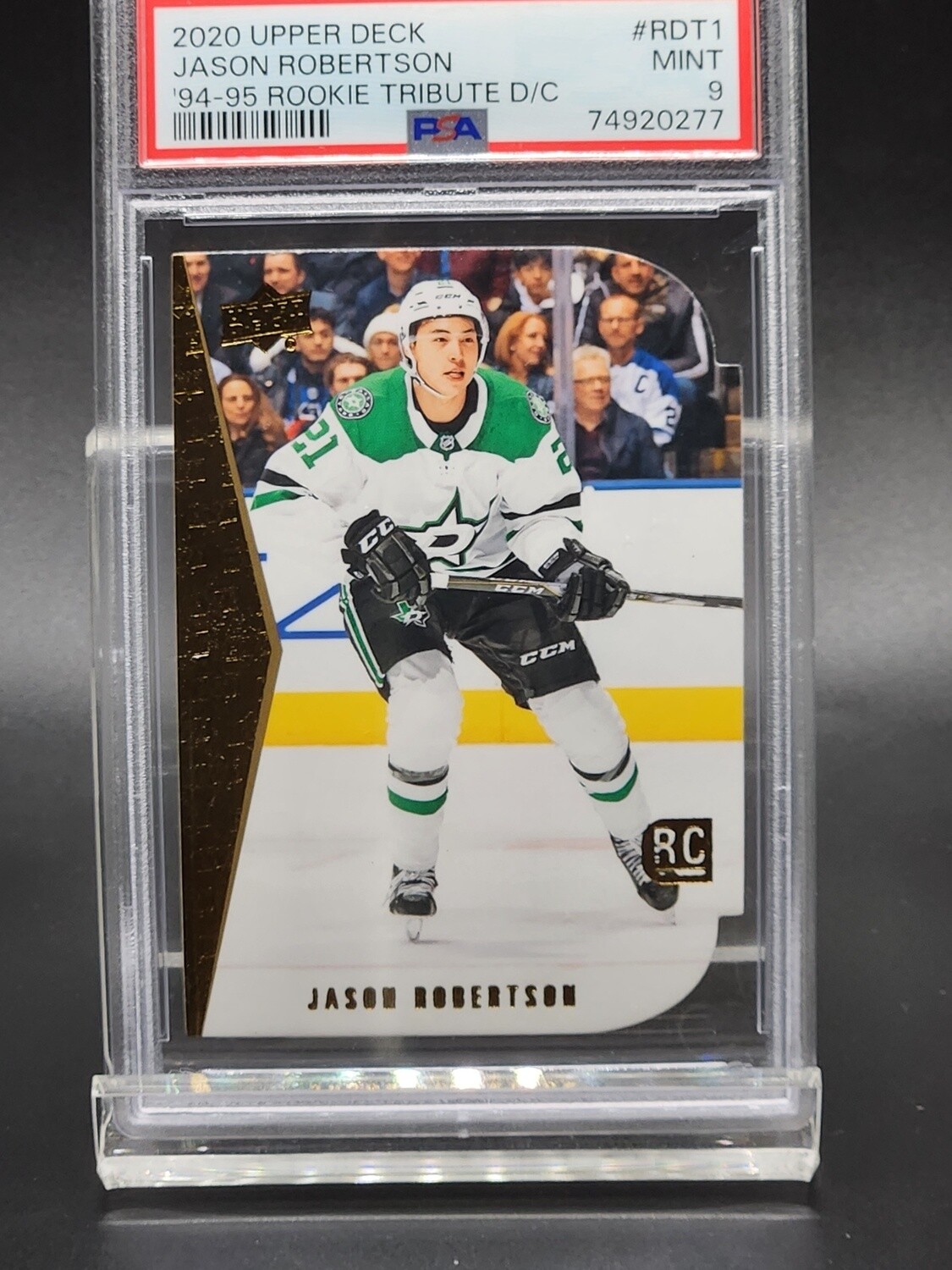 2020 Upper Deck Jason Robertson 94/95 Rookie Tribute D/C PSA 9