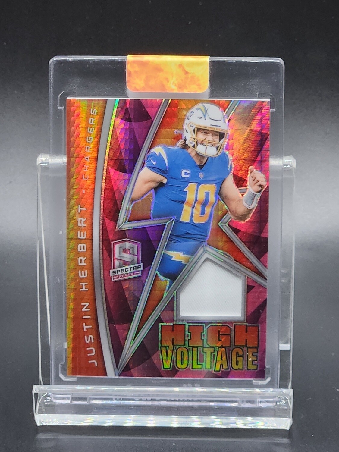 2022 Panini Spectra Justin Herbert High Voltage Patch/15