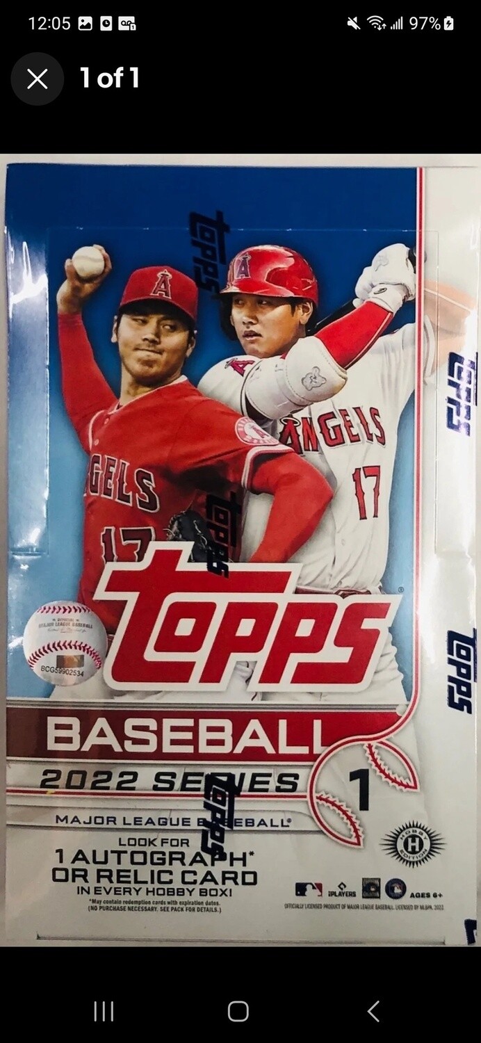 WAX 2022 Topps Baseball Series 1 (Hobby)
