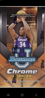 Wax 2022-23 Bowman University Chrome Basketball
