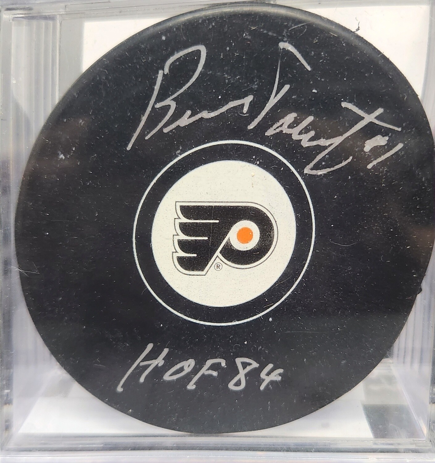 Bernie Parent Signed Puck