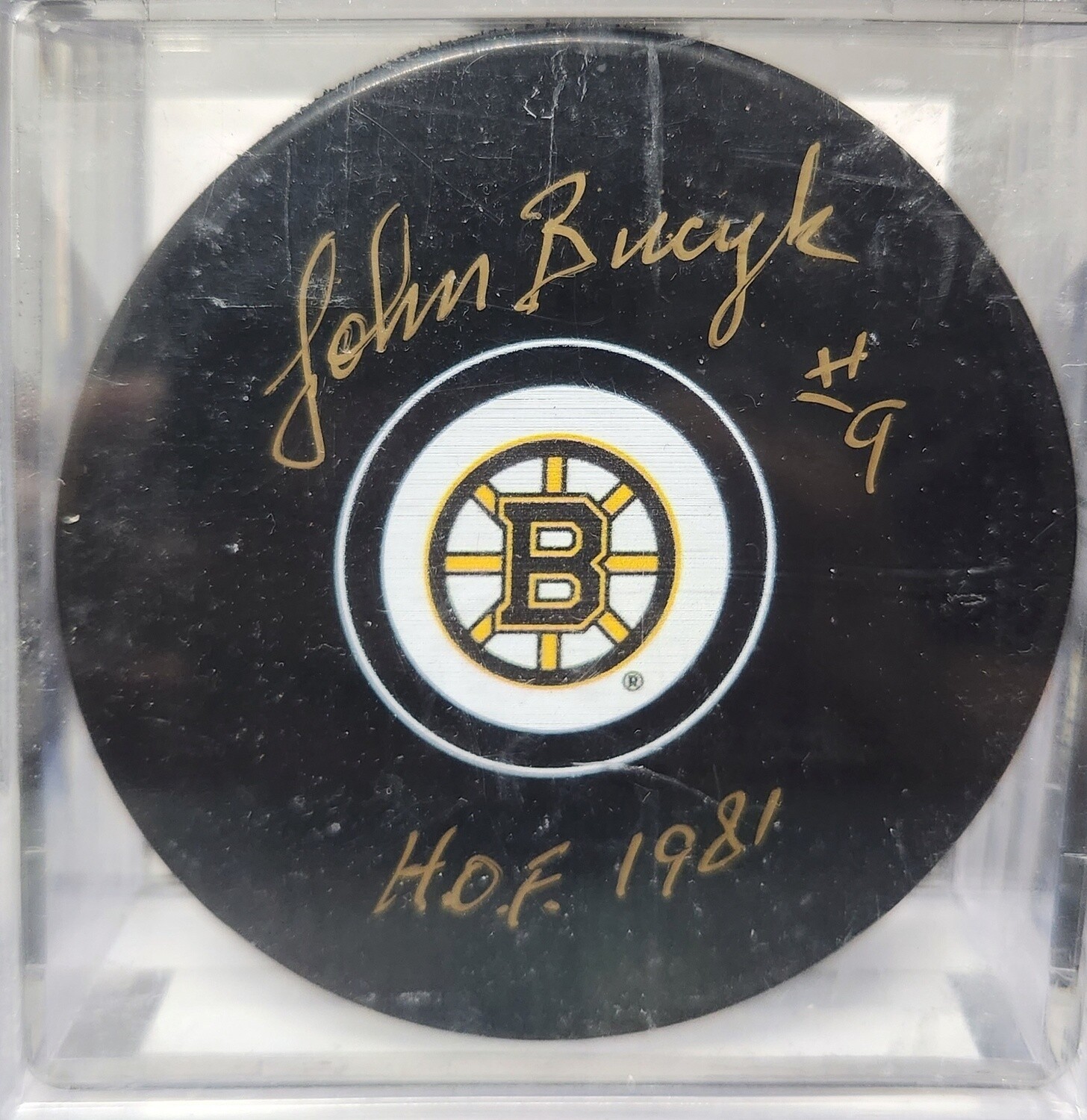 Johnny Bucyk Signed Puck