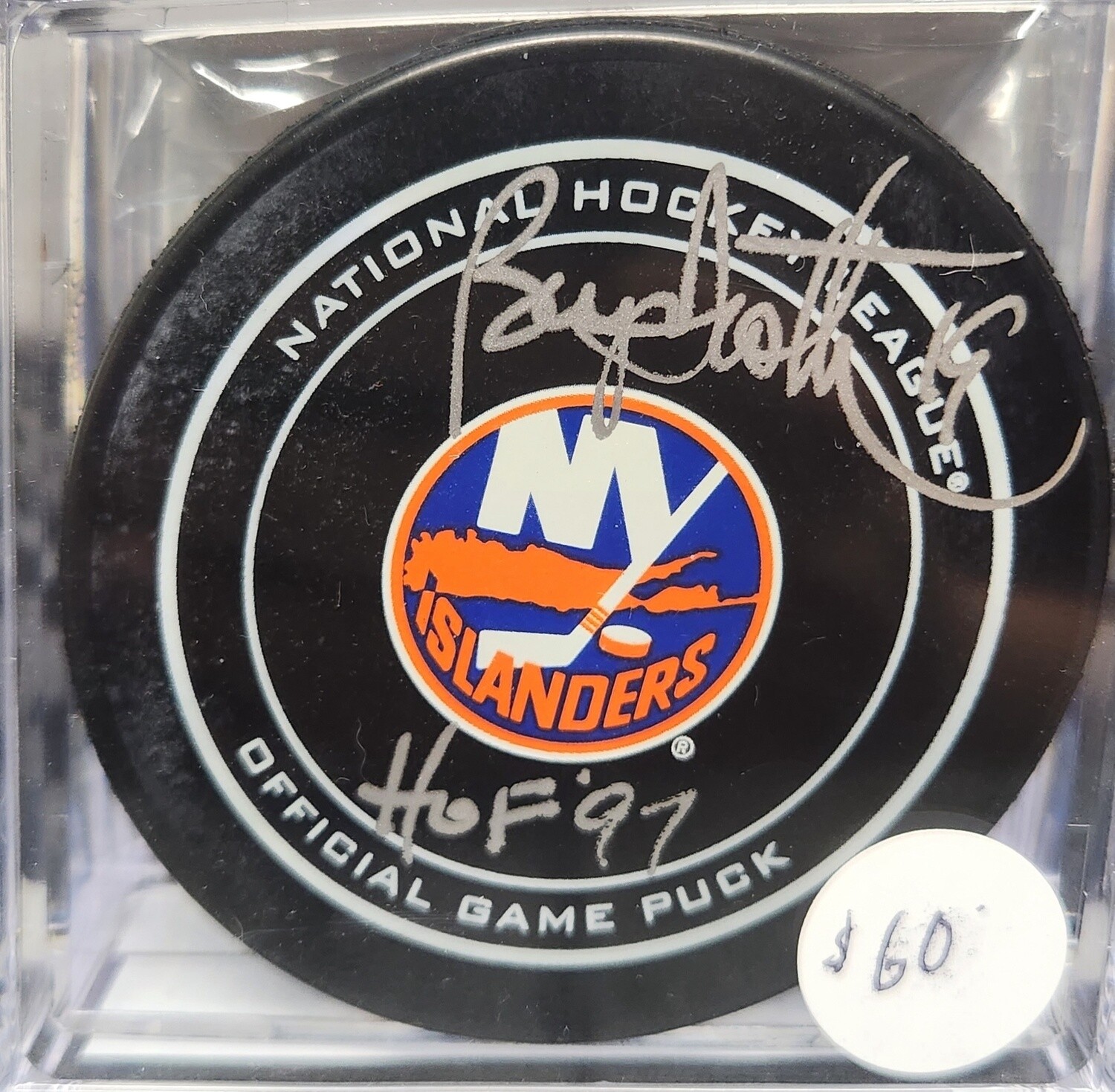 Brian Trottier Signed Puck