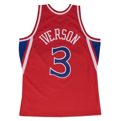 Allen Iverson Swingman Jersey HWC (Red)