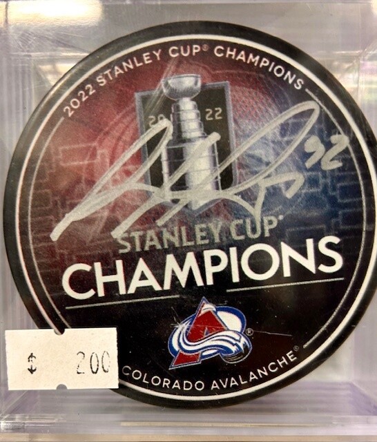 Gabriel Landeskog Signed Puck