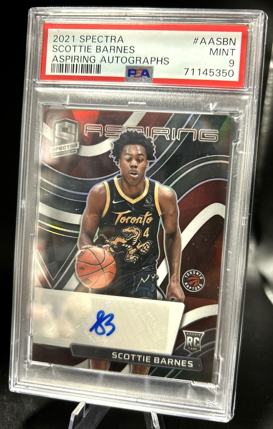 Scottie Barnes Rookie Card Signed PSA 9