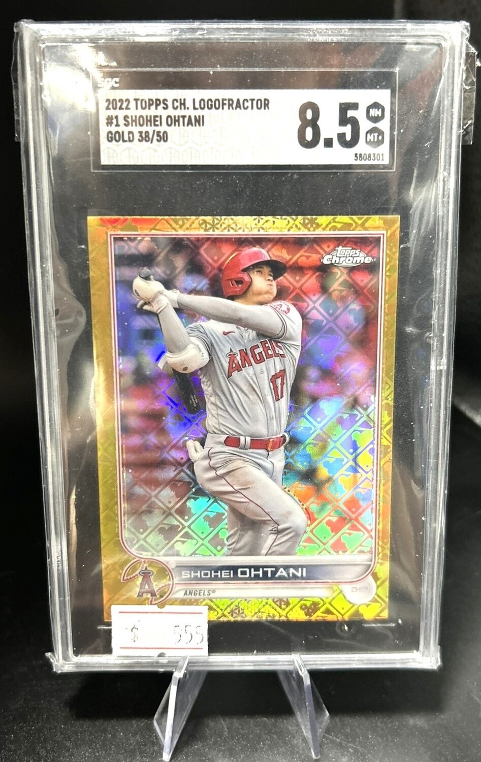 Shohei Ohtani Gold Logofractor Numbered 038/050 Card
