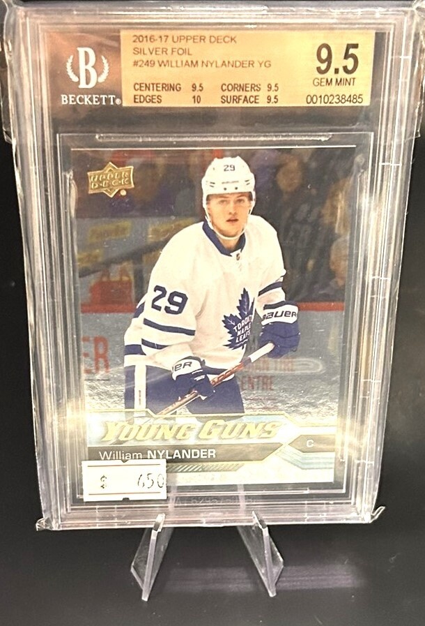 William Nylander Young Guns Beckett Graded 9.5 Card