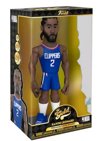 Kawhi Leonard Gold Vinyl Funko Pop (Clippers)
