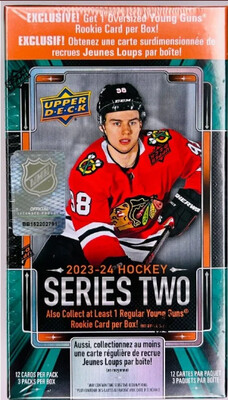 2023-24 Upper Deck Series 2 Hockey Exclusive Oversized Card Blaster Box
