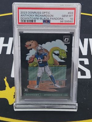 2023 Donruss Optic Anthony Richardson Downtown Black Pandora PSA 10