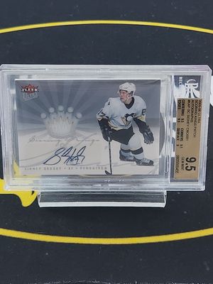 2005-06 Fleer Ultra Scoring Kings Patch Autographs /10 Sidney Crosby BGS 9.5