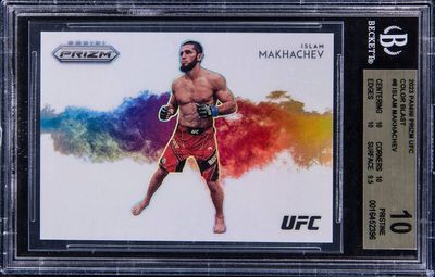 2023 Panini Prizm UFC Colorblast Islam Makhachev BGS 10 Pop 1