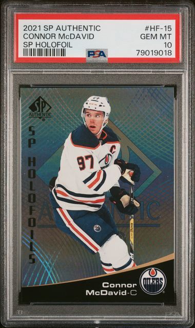 2021 SP Authentic Connor McDavid SP Holofoil PSA 10