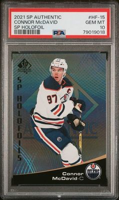 2021 SP Authentic Connor McDavid SP Holofoil PSA 10