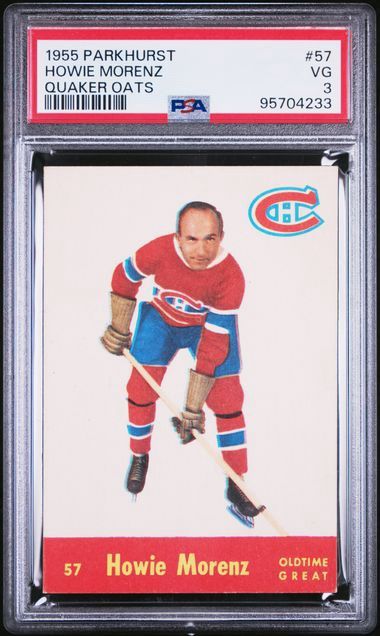1955 Parkhurst Howie Morenz Quaker Oats