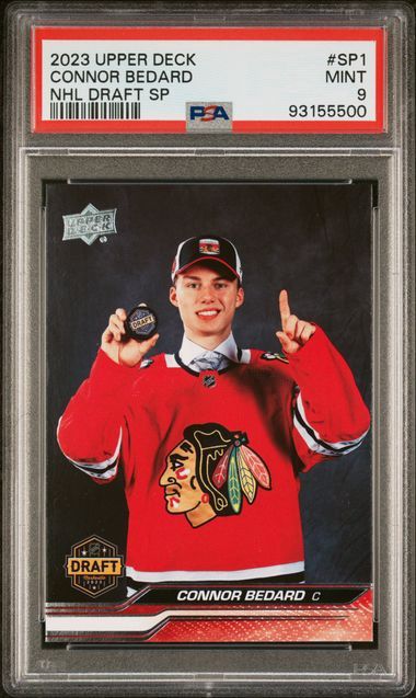 2023 Upper Deck Connor Bedard NHL Draft SP PSA 9