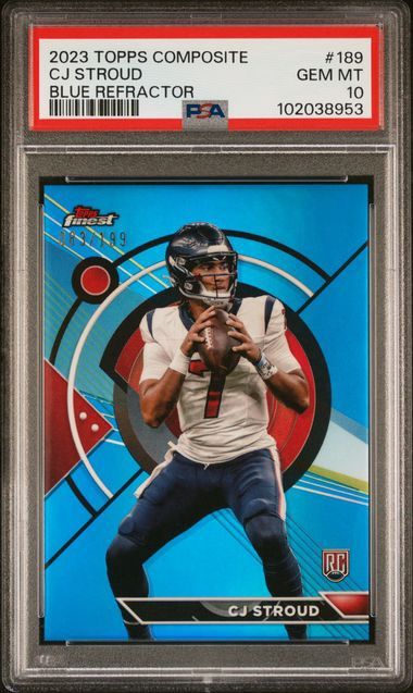 2023 Topps Composite CJ Stroud Blue Refractor /199 PSA 10