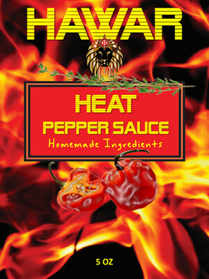 HAWAR HEAT PEPPER SAUCE 8oz
