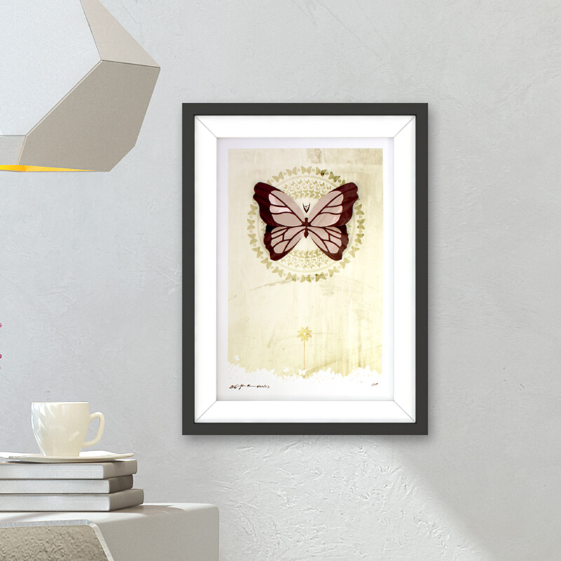 Graceful Touch Butterfly Art Print