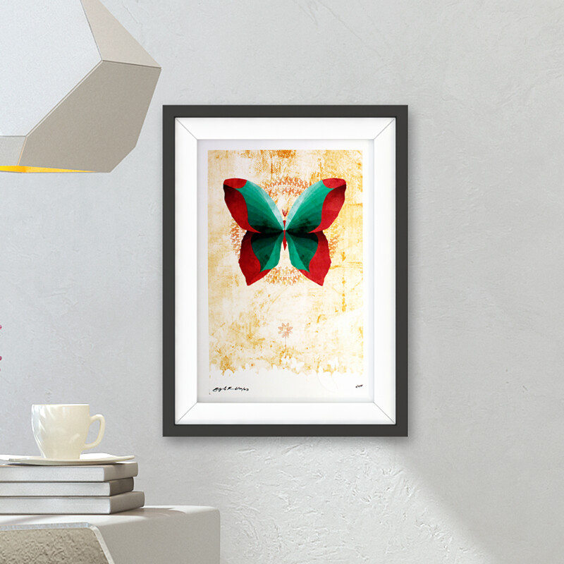 Graceful Happiness Butterfly Art Print