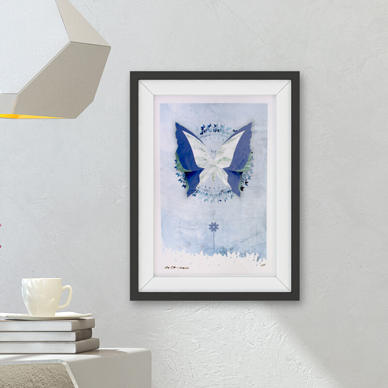 Graceful Love Butterfly Art Print