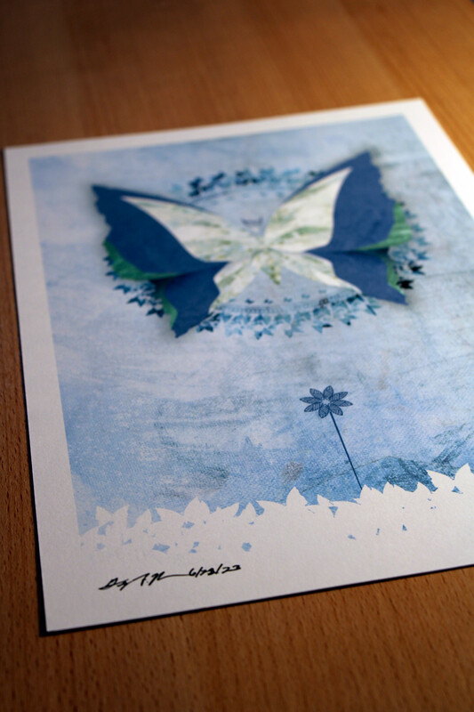 Graceful Love Butterfly Art Print
