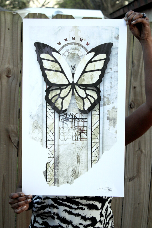 Crowning Balance Butterfly Art Print