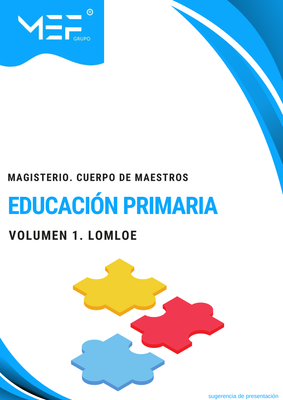 Cuerpo de Maestros. Primaria. Volumen 1. LOMLOE