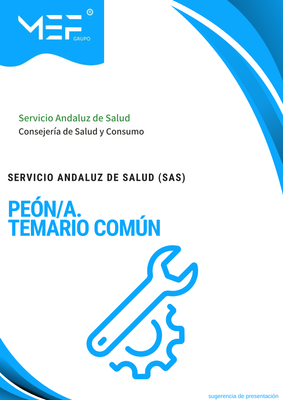 Peón/a del Servicio Andaluz de Salud. Temario Común