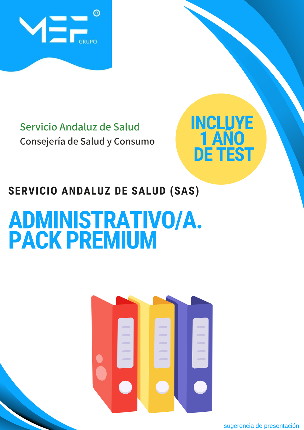 Pack PREMIUM Administrativos del Servicio Andaluz de Salud SAS 2025 + 1 año de test online gratis.