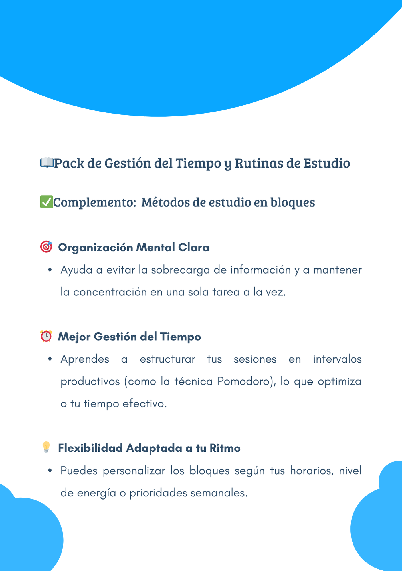 Métodos de estudio en bloques