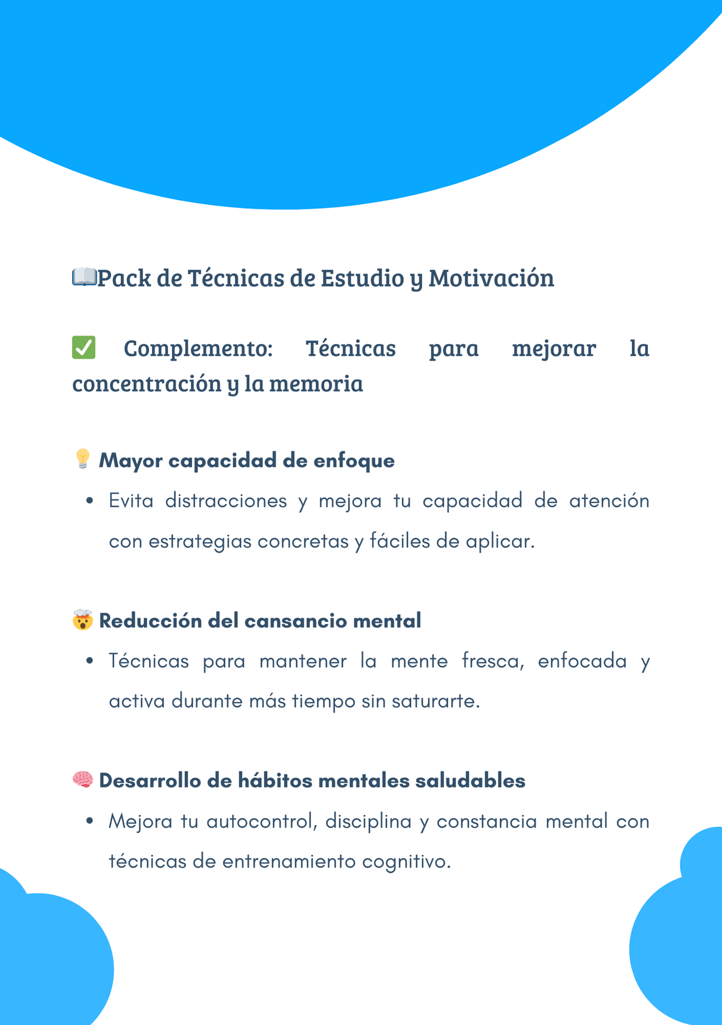 Técnicas para mejorar la concentración y la memoria