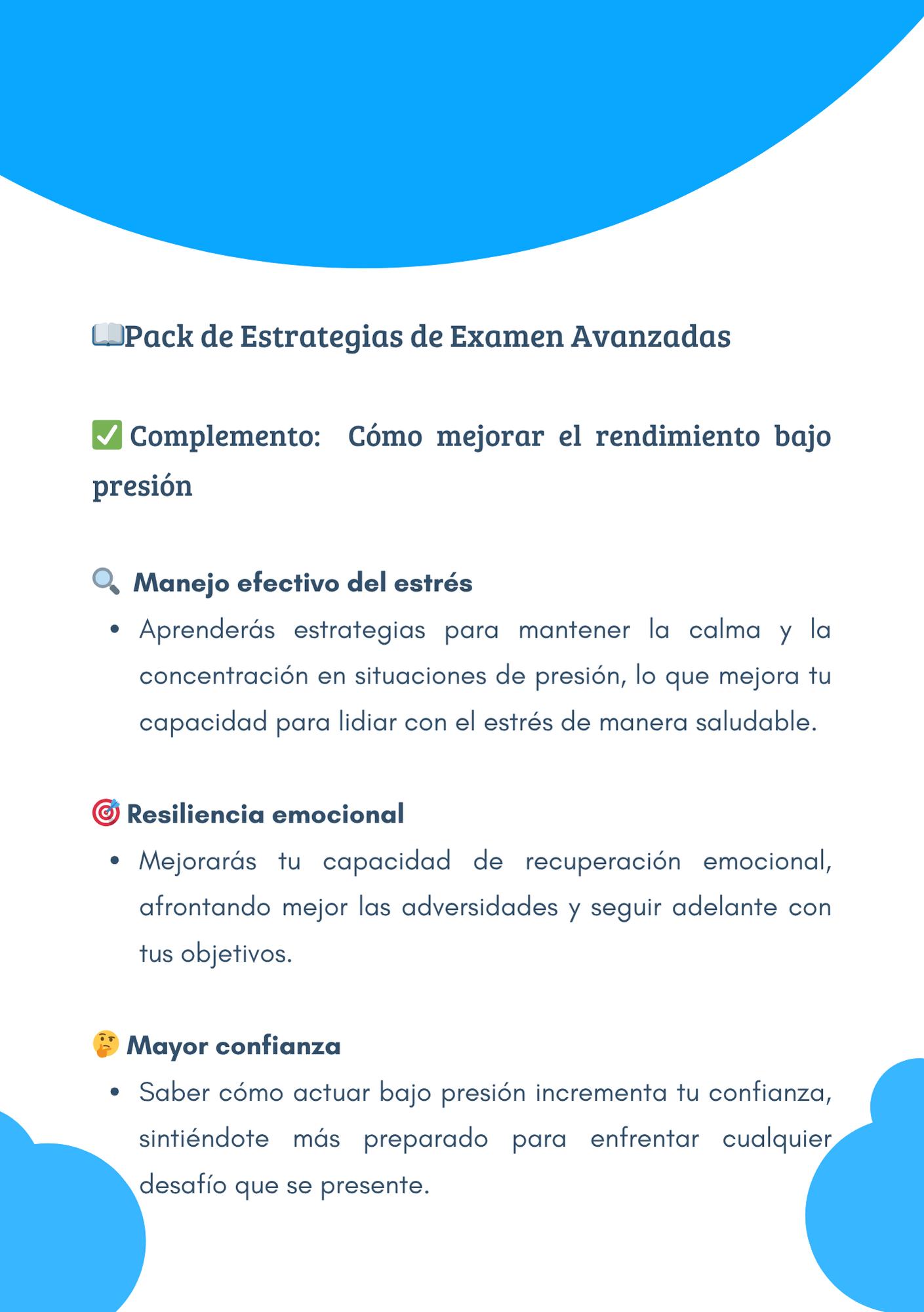 Como mejorar el rendimiento bajo presión