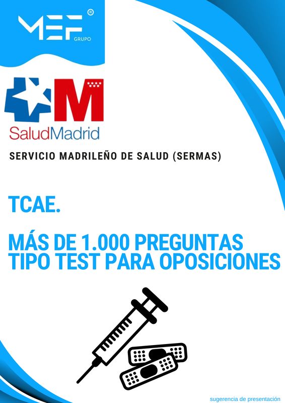Técnico Medio Sanitario en Cuidados Auxiliares de Enfermería del Servicio Madrileño de Salud 2025. Más de 1.000 preguntas Tipo Test para oposiciones Técnico Medio Sanitario en Cuidados Auxiliares de Enfermería del Servicio Madrileño de Salud 2025. Más de 1.000 preguntas Tipo Test para oposiciones