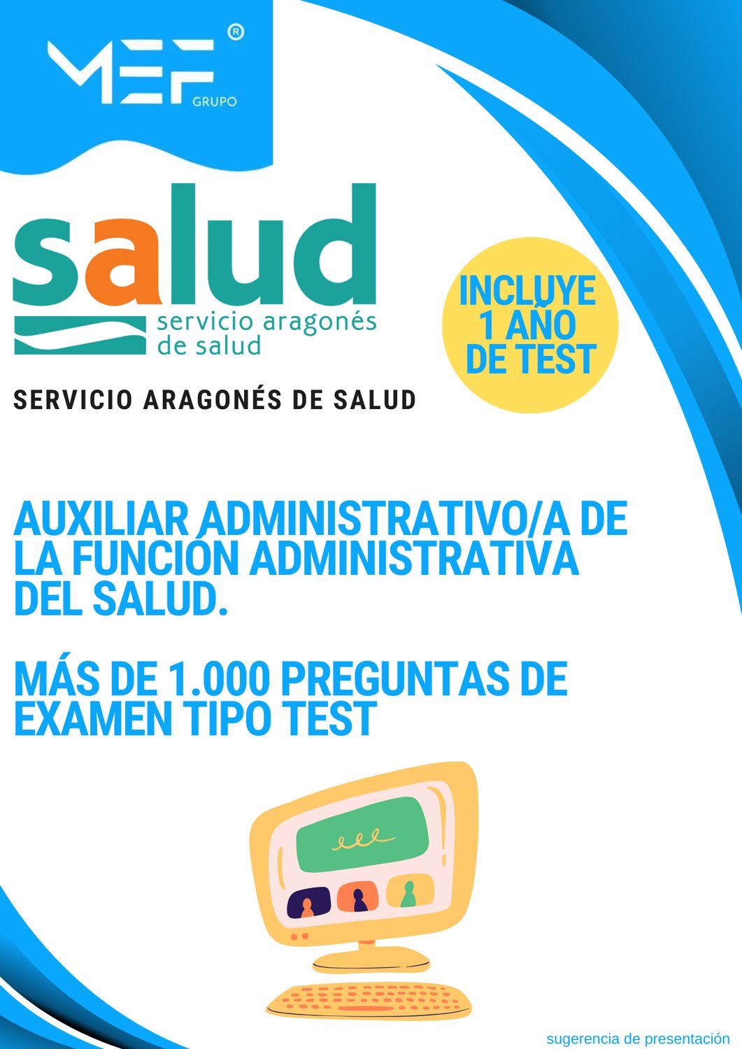 Auxiliar Administrativo de la Función Administrativa del SALUD. Más de 1.000 preguntas de examen tipo test + 1 año de test online gratis.