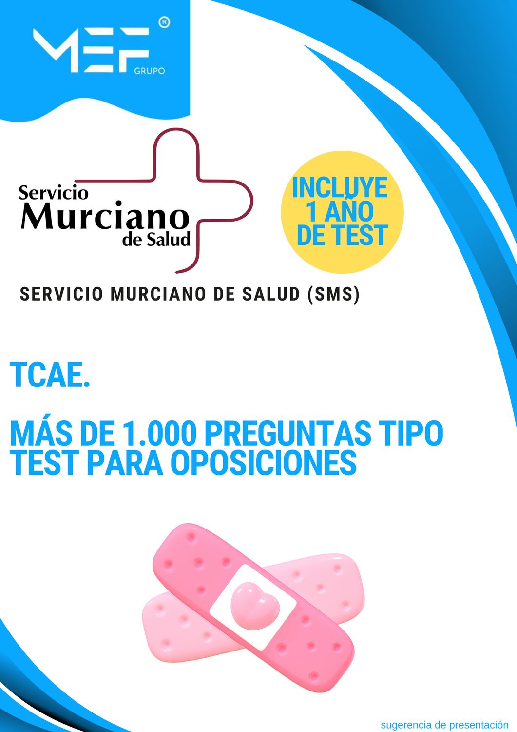 TCAE Servicio Murciano de Salud. Más de 1.000 preguntas tipo test para oposiciones + 1 año de test online gratis.