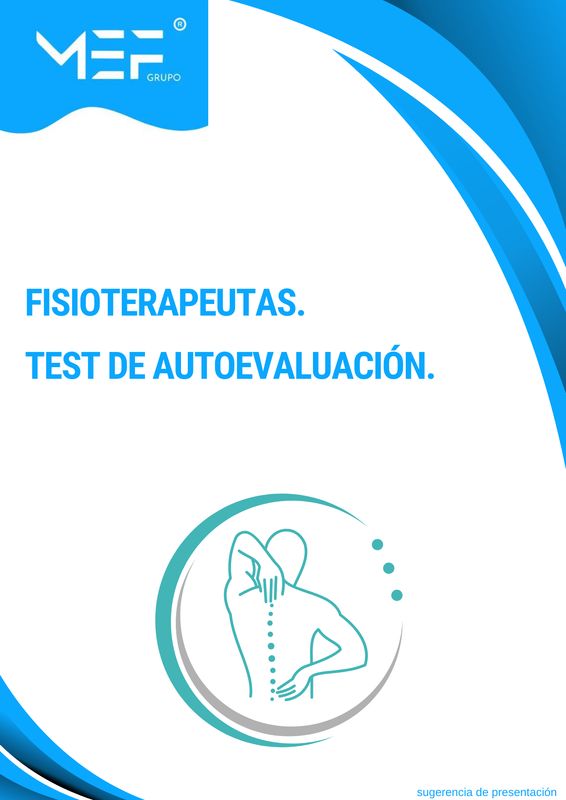 Fisioterapeutas. Test de Autoevaluación.